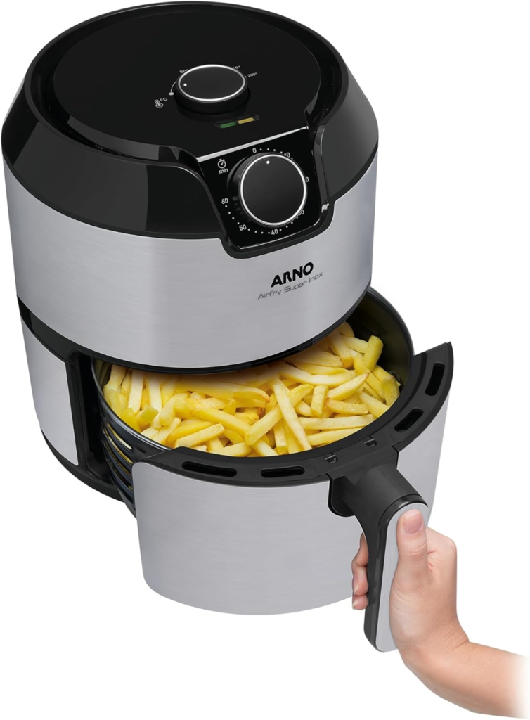 Melhor Air Fryer 2025: Guia Completo, Ranking Atualizado e a Melhor Air Fryer Custo-Benefício do Ano 21 Arno Super Fryer 4,2L – Opção Equilibrada