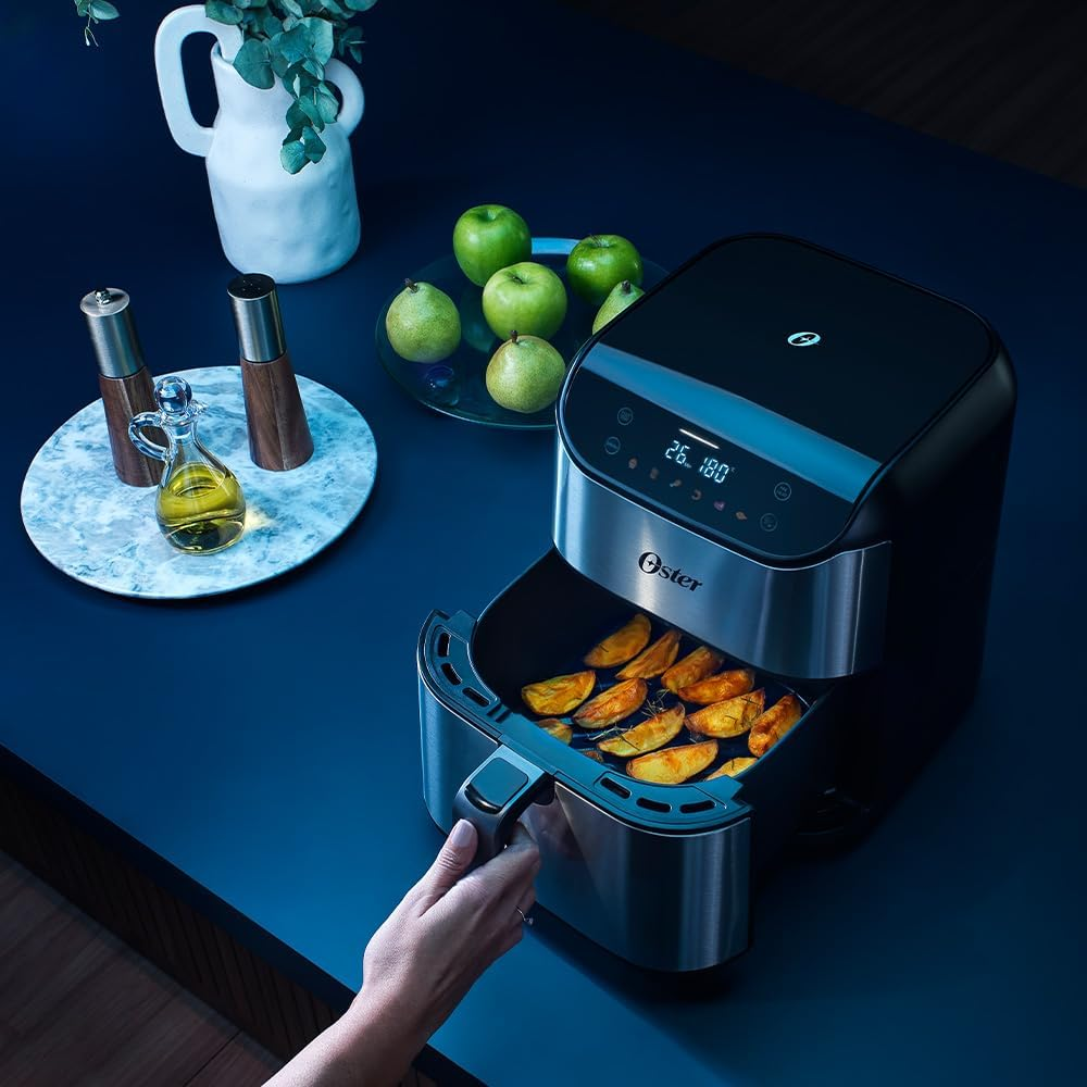 Melhor Air Fryer 2025: Guia Completo, Ranking Atualizado e a Melhor Air Fryer Custo-Benefício do Ano 13 Oster Diamond Force 5L – Melhor para Famílias Grandes
