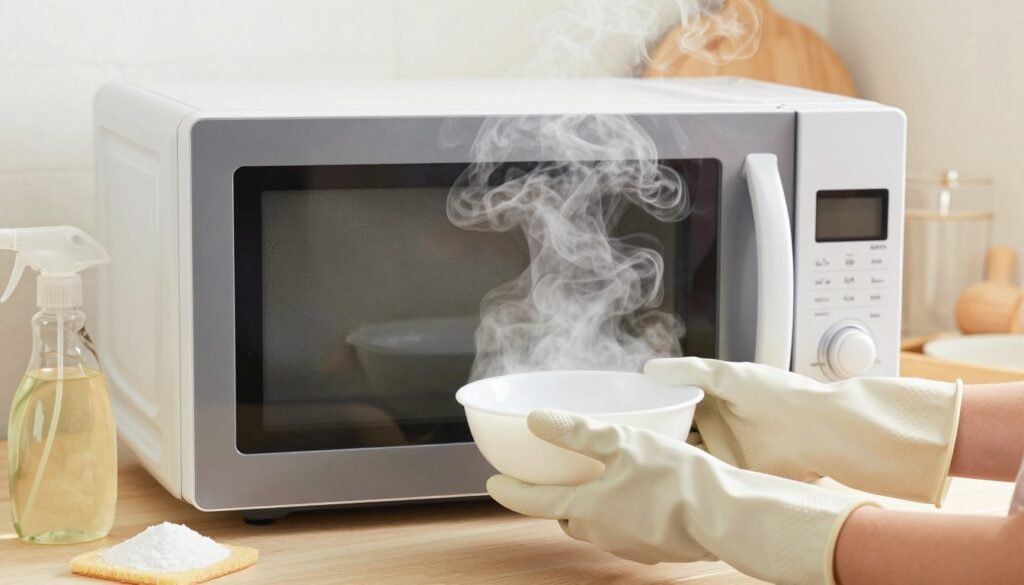 limpar micro-ondas dentro